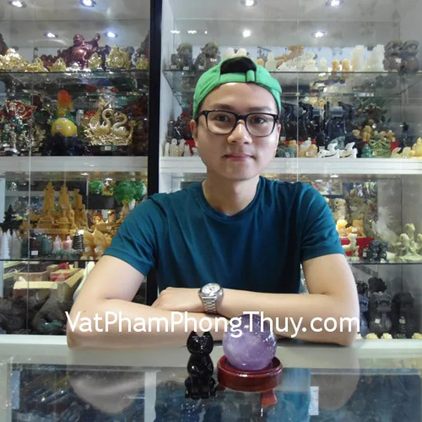 Cô Bích - Khách hàng mua Hồ ly thạch anh đen nhỏ N073