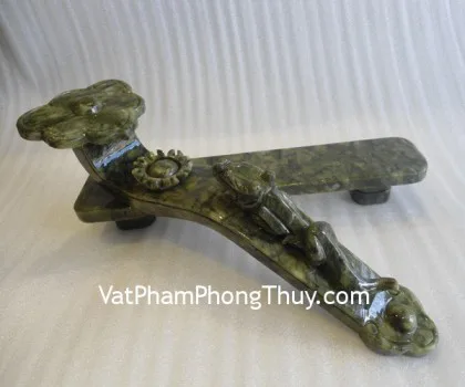Gậy như ý lam ngọc lớn M080