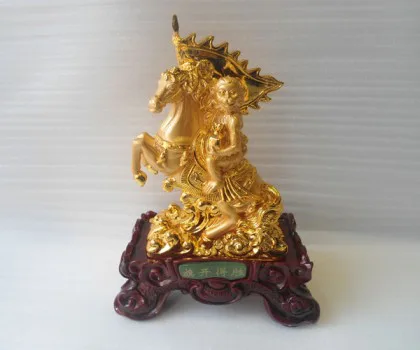 Khỉ tướng sói cầm cờ cưỡi ngựa - kỳ khai đắc thắng K085M