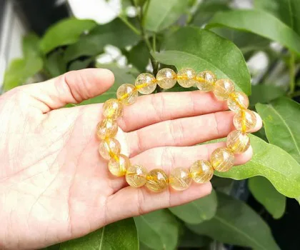 Chuỗi thạch anh tóc vàng S1103-S6-3808