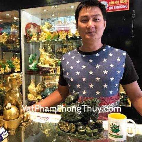 Anh Tiến - Khách hàng mua Long qui cõng con lam ngọc lớn H028