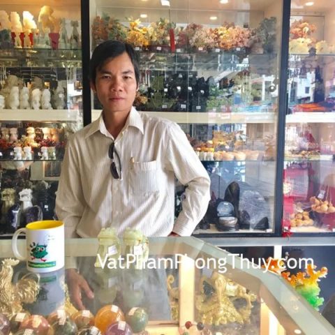 Anh Tuyến - khách hàng  mua cặp tỳ hưu bắc kinh xanh chuẩn BKX-S