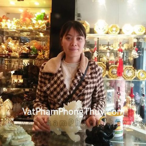 Chị Như - Khách hàng mua Tỳ hưu thanh ngọc cõng như ý lớn H008 ,Thiềm thừ hắc ngà (5 tấc) GM155