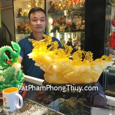 Anh Chơn- Khách hàng mua Bát mã ngọc vàng hồng đồ C104A,Rồng xanh củ sâm trắng G082A