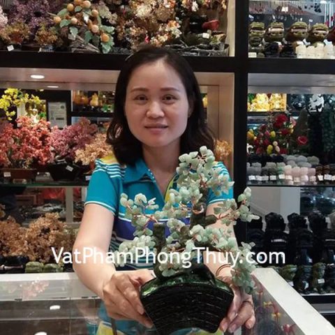 Chị Hạnh - khách hàng mua cây tài lộc đông linh xanh KC119